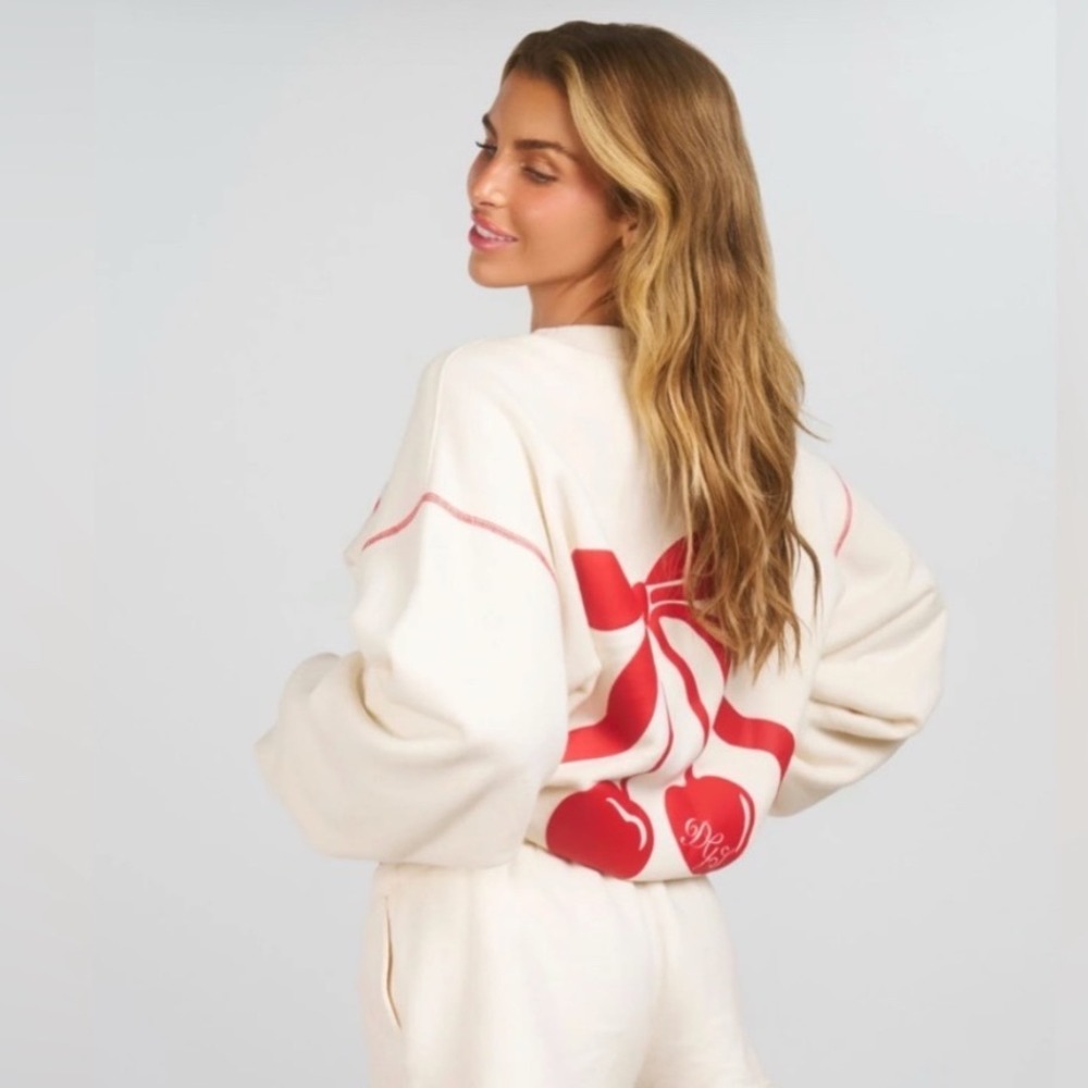 Dairy Boy Dairy Girl Summer Cherry Crewneck Sweatshirt XL